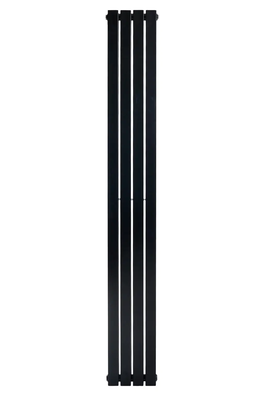 Вертикальный дизайнерский радиатор отопления ARTTIDESIGN Terni II 4/1800/236/50 черный матовый  Фото - 4